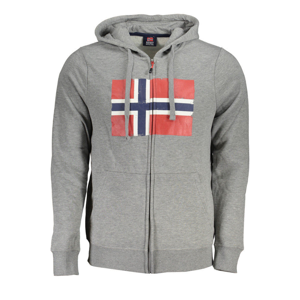 Norway 1963 Sweatshirt with Zip Grey - Men's