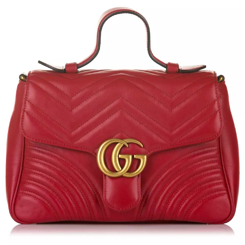 Gucci Red Leather Di Calfskin Crossbody Bag - Women's