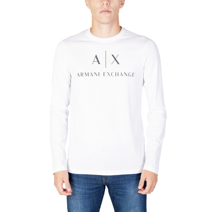 Armani Exchange Long Sleeve T-Shirt White - Men's