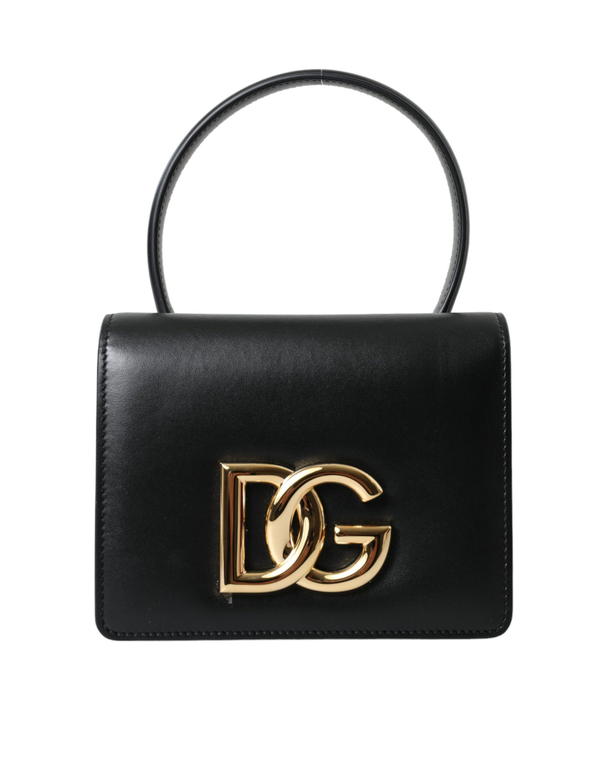 Dolce & Gabbana Black Leather Mini Belt Waist DG Girls Purse Bag - Women's