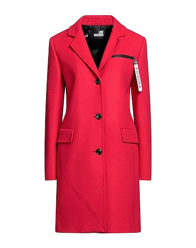 Love Moschino Red Wool Jackets & Coat - Women's