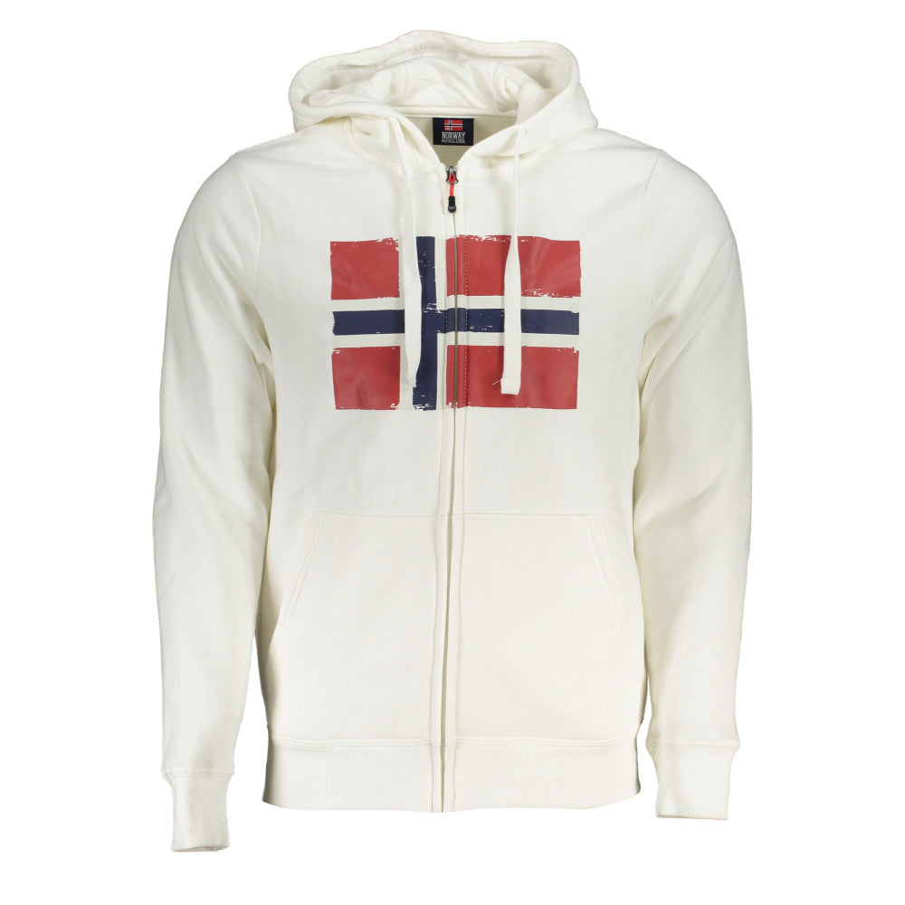 Norway 1963 Sweatshirt with Zip White - Men's