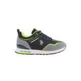 U.S. Polo Sneakers with Laces Grey/Black - Men's