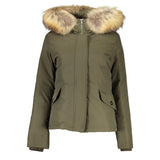 Woolrich Jacket with Removable Fur Khaki - Women's