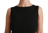 Dolce & Gabbana Elegant Knee-Length Sheath Dress in Black