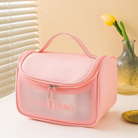 Portable Water-Resistant Clear Makeup Organizer Bag