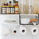 Storage Rack with Hanging Baskets and Organizers