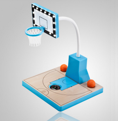 Creative Basketball USB Touch Table Lamp and Clock