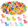 Arcimatto 240 Pack Mini Ducks Tiny Resin Duck Bulk Decor Duck Figures for Miniature Dollhouse Decor Garden Aquarium Potted Ornament DIY Charm Crafts Hide and Seek Prank Party Favor Toys Gag Gifts