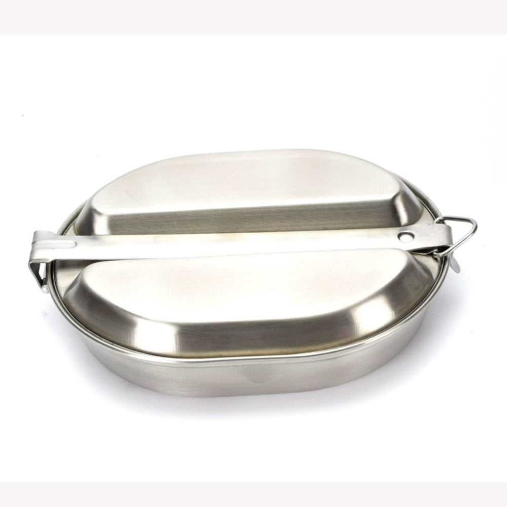 Stainless Steel 304 Round Lunch Box for Outdoor Camping