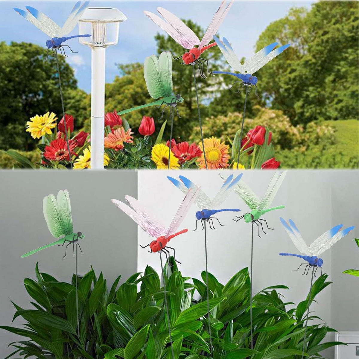 Decorative Dragonfly Garden Clips
