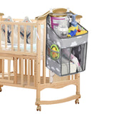 Baby Hanging Diaper Bedside Storage Bag in Oxford Cloth