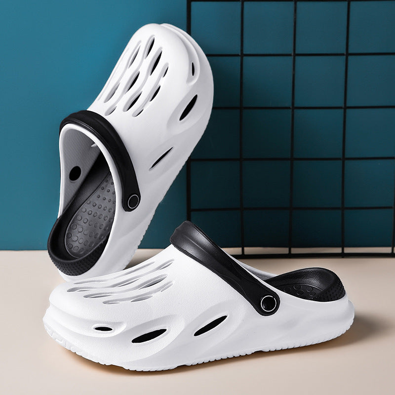 Men's Summer Outdoor Non-slip Rubber Hole Shoes