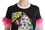 Dolce & Gabbana Chic Crewneck Year of the Pig Motif Tee