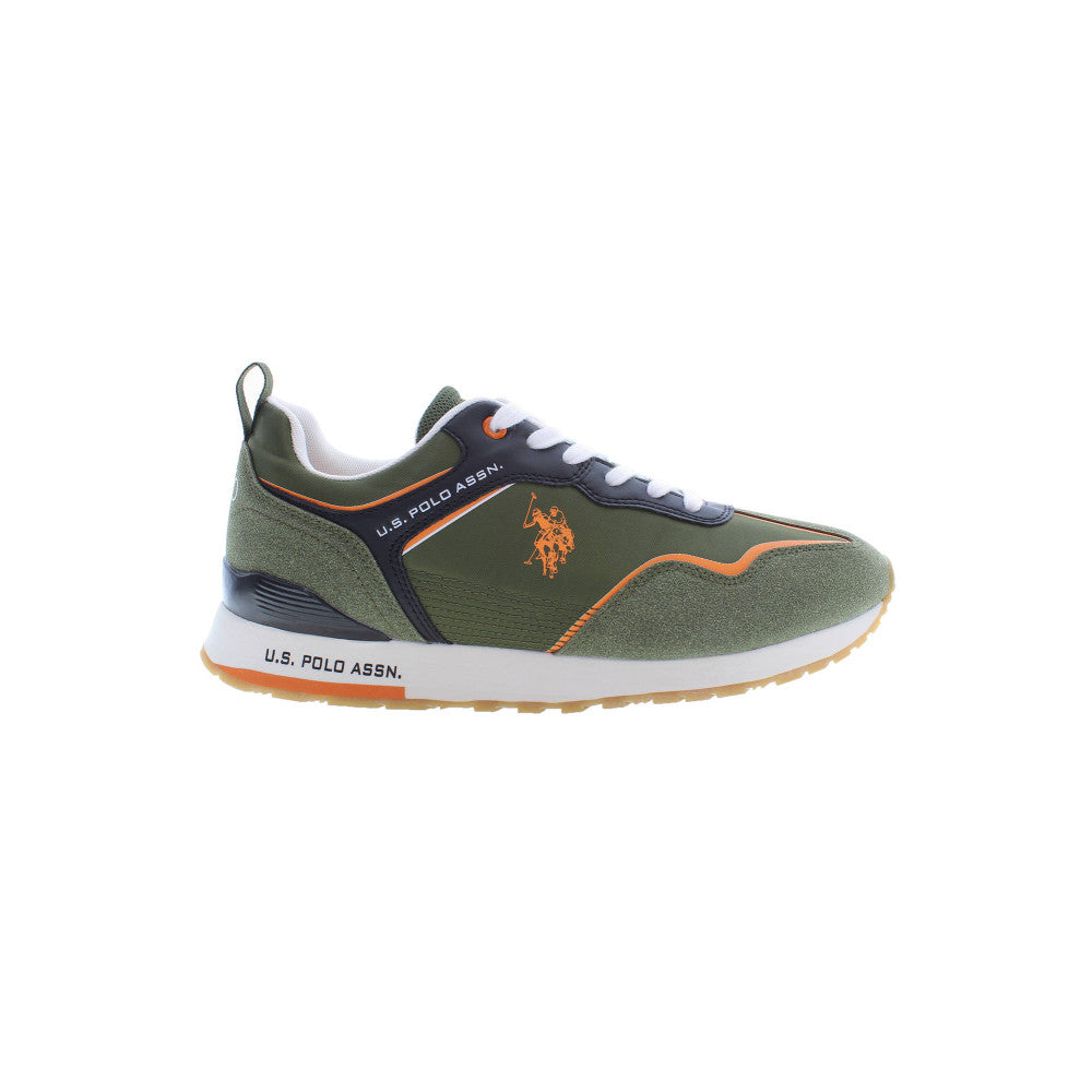 U.S. Polo Sneakers with Laces Green - Men's