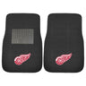 FANMATS 17089 Detroit Red Wings 2-Piece Embroidered Team Logo Car Mat Set Front Row Automotive Floor Mats