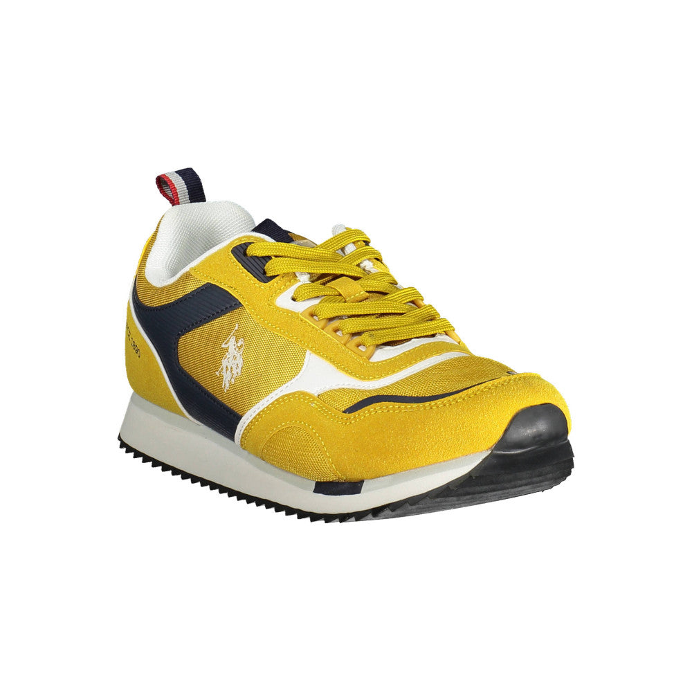 U.S. Polo Sneakers with Laces Yellow - Men's