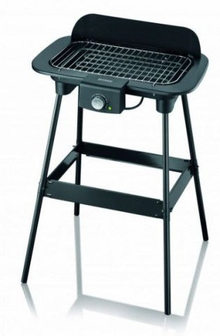 TABLE GRILL SEVERIN AVEC SUPPORT 2300W, SURFACE HAUTE QUALITÉ 851 CM2, PARE-BRISE AMOVIBLE, THERMOSTAT VARIABLE