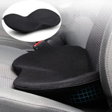 Mitone Car Seat Cushion Booster Seat Cushion Memory Foam Car Seat Pad Sciatica Lower Back Pain Relief Car Seat Cushions for Driving Car Seat Pad Lift Seat for Car Office Home M7