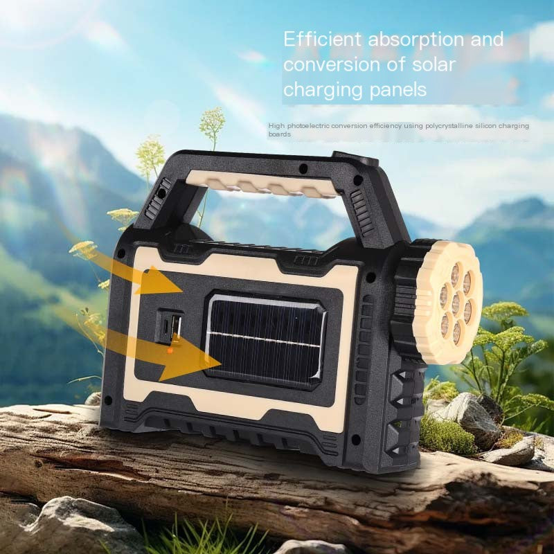 New COB Outdoor Solar Rechargeable Spotlight Lantern
