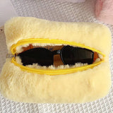 Large Capacity Plush Travel Cosmetic Bag for Women