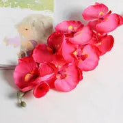 8 Heads Waterproof Artificial Orchids for Home Decor