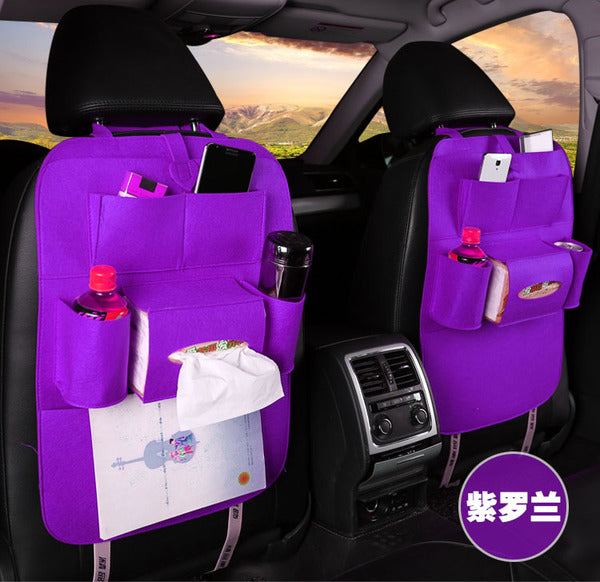 Car Seat Cover with Backrest Storage Bag