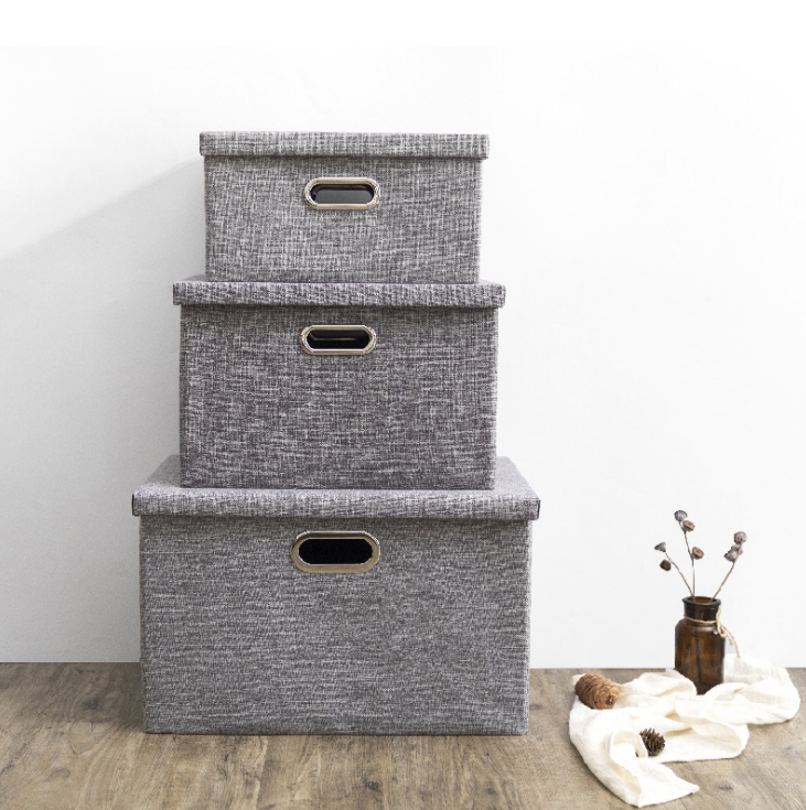 Japanese Minimalist Foldable Cotton Linen Storage Box