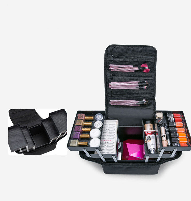 Large Multi-Functional Makeup Organizer Case (Korean)