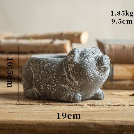 Vintage Animal Succulent Pot for Garden Decor