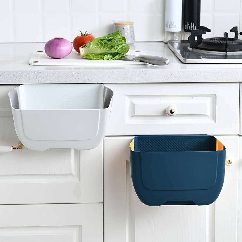 Wall-Mounted Kitchen Trash Can and Storage Bin (1pc)