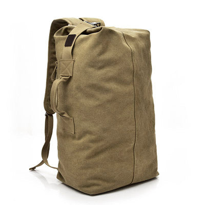 High-Capacity Canvas Backpack for Hiking Adventures