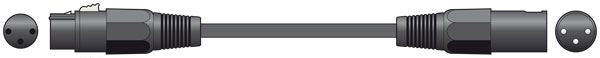 Chord Classic XLR M-F 1.5m Black 190.090UK