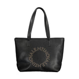 Valentino Handbag with Circular Logo Black - Women's