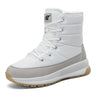 Mid-Tube Outdoor Velvet Warm Down Cotton Boots