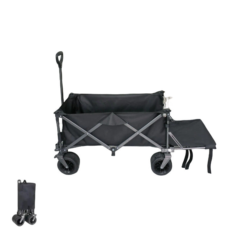 Outdoor Folding Camping Cart with Lift and Rear Opening