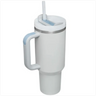 High-Capacity Stainless Steel Car Straw Cup - Portable Design