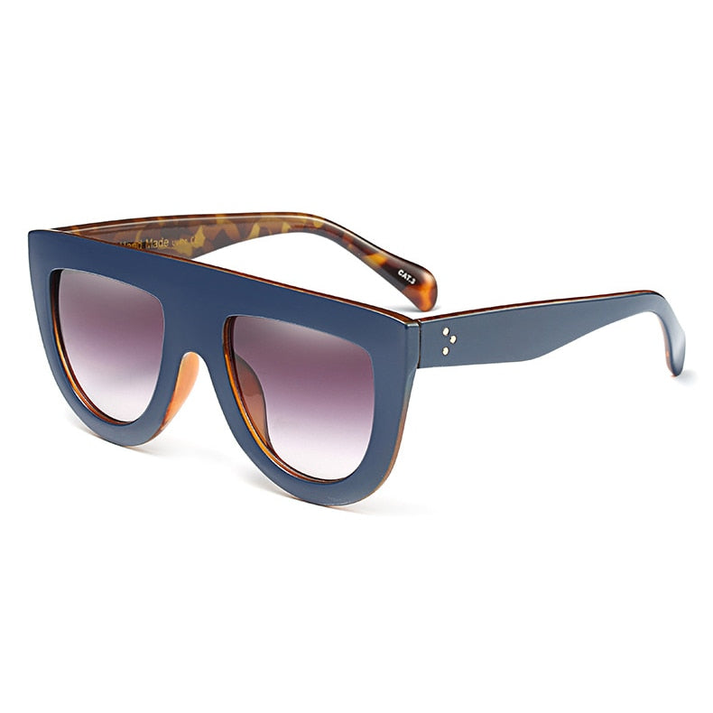 Fashionable Oversized Sunglasses with Studded Design