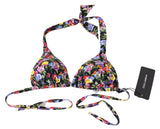 Dolce & Gabbana Chic Floral Printed Bikini Top