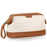 Wedama Makeup Bag Large Capacity Travel Cosmetic Bag PU Leather Makeup Pouch Wide Open Make up Organizer Bag Portable Makeup Case Waterproof Toiletry Bag with Handle for Women Girls Beige