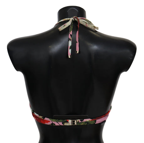 Dolce & Gabbana Multicolor Floral Swimsuit Beachwear Bikini Tops