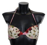 Dolce & Gabbana Multicolor Floral Swimsuit Beachwear Bikini Tops