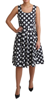 Dolce & Gabbana Polka Dot Sleeveless A-Line Dress