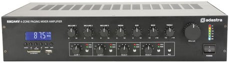 Adastra RM244V 240W 4 Zone Paging Amplifier with Individual Volume Controls FM/USB/BT 953.144