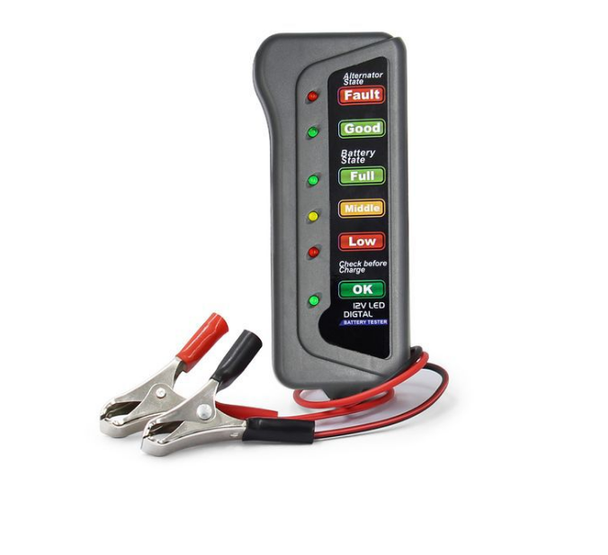 12V Car and Motorcycle Battery Tester Device