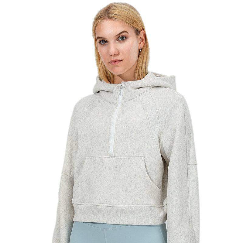 Women's Thickened Fleece Sports Jacket for Yoga Fitness