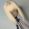 Bobo Light Golden Fiber Short Hair Headgear