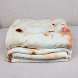 Mexican Burrito Blanket, Round Plush Throw Blanket