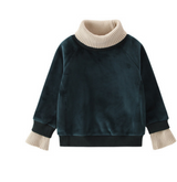 Thickened Fleece Hoodie for Girls Winter Top