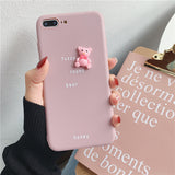 3D Bear Avocado Phone Case for iPhone and Oppo A9